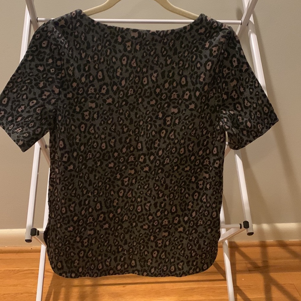 Loft Leopard Print Top - image 2